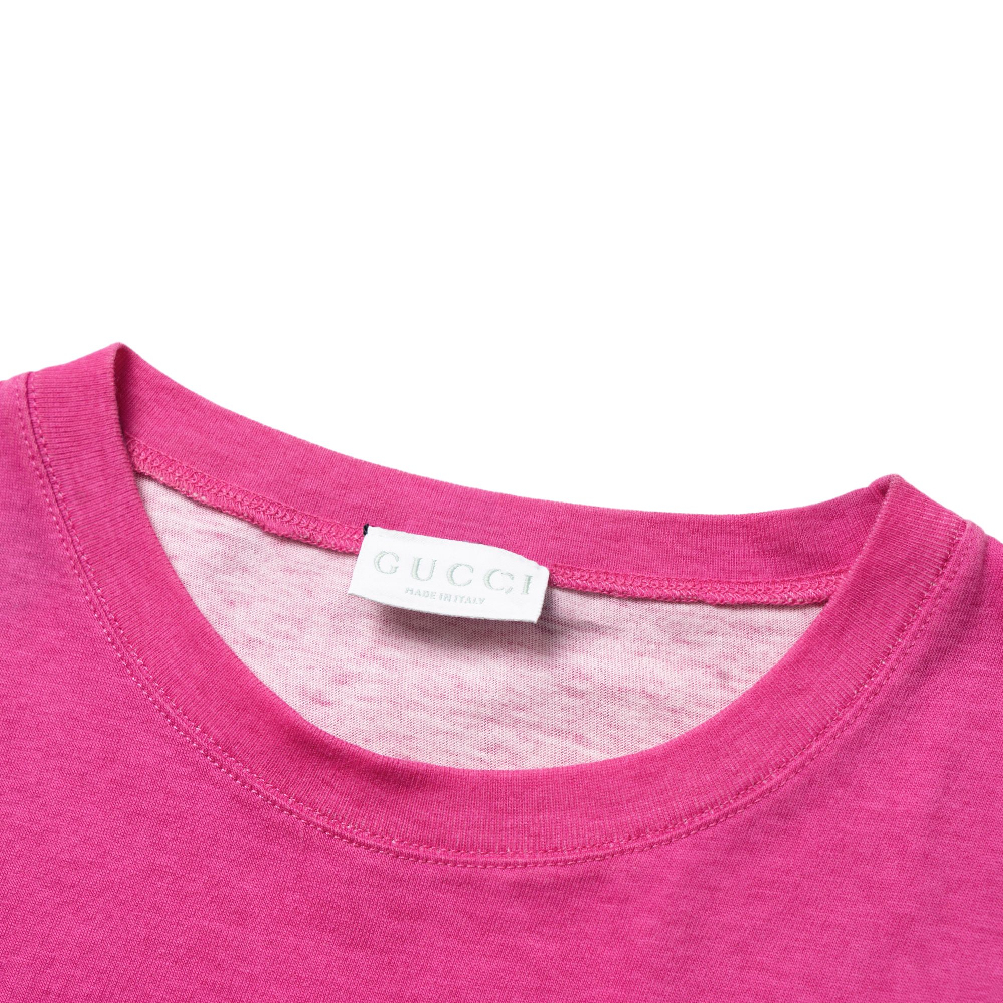 Мужская футболка Gucci t fw25 (розовая) — фото 3