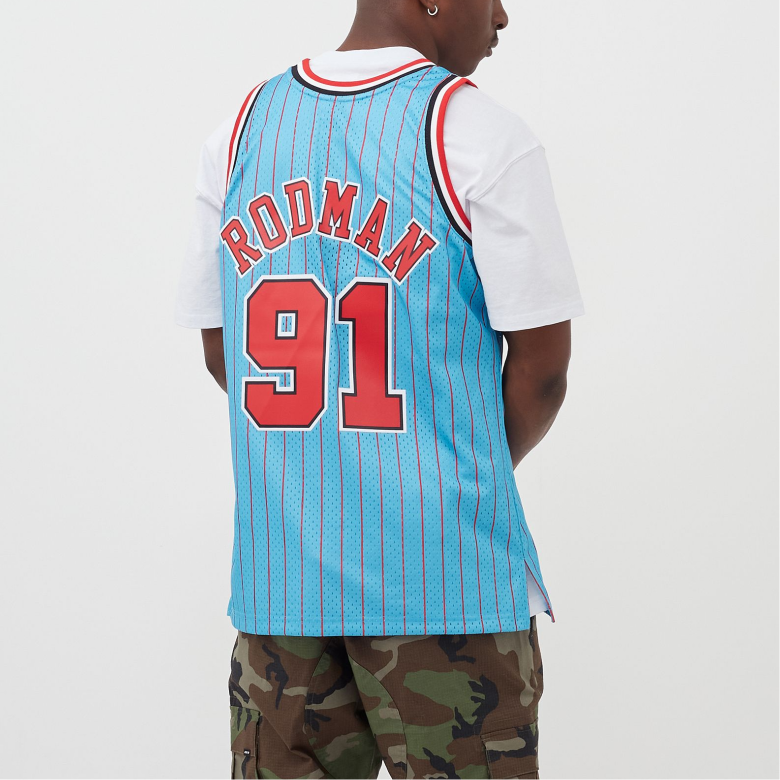 Mitchell Ness Basketball Jersey Men’s Sky Blue
