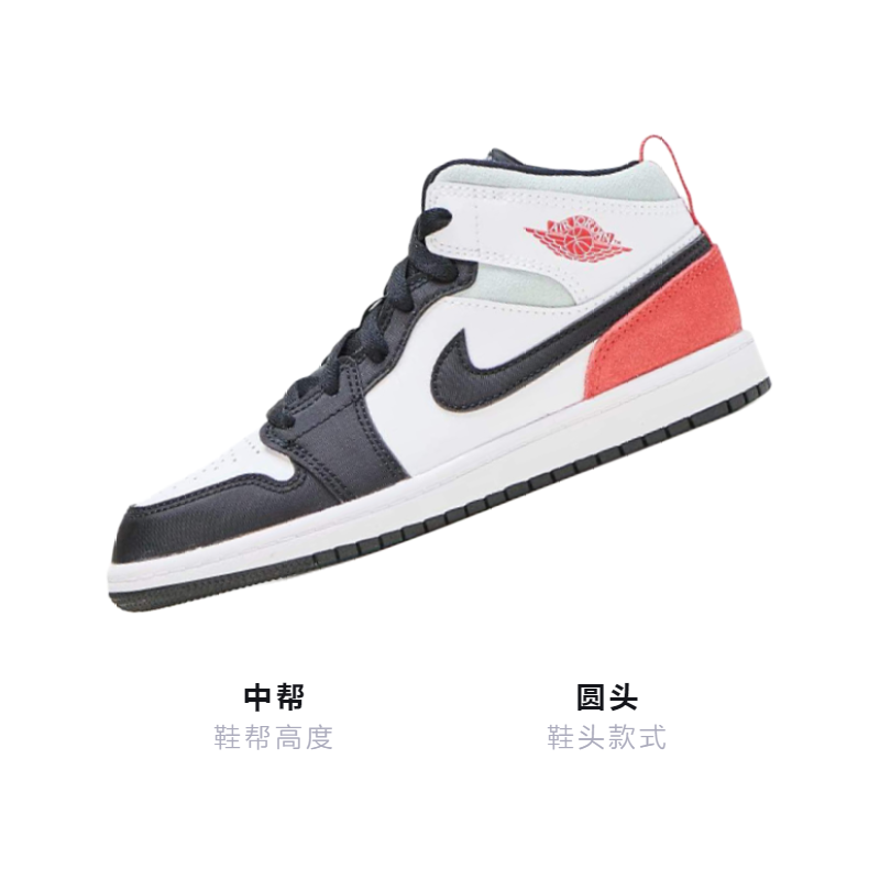 Кроссовки Jordan Air Jordan 1 (красный / белый / черный) — Красный / белый / чёрный — фото 3