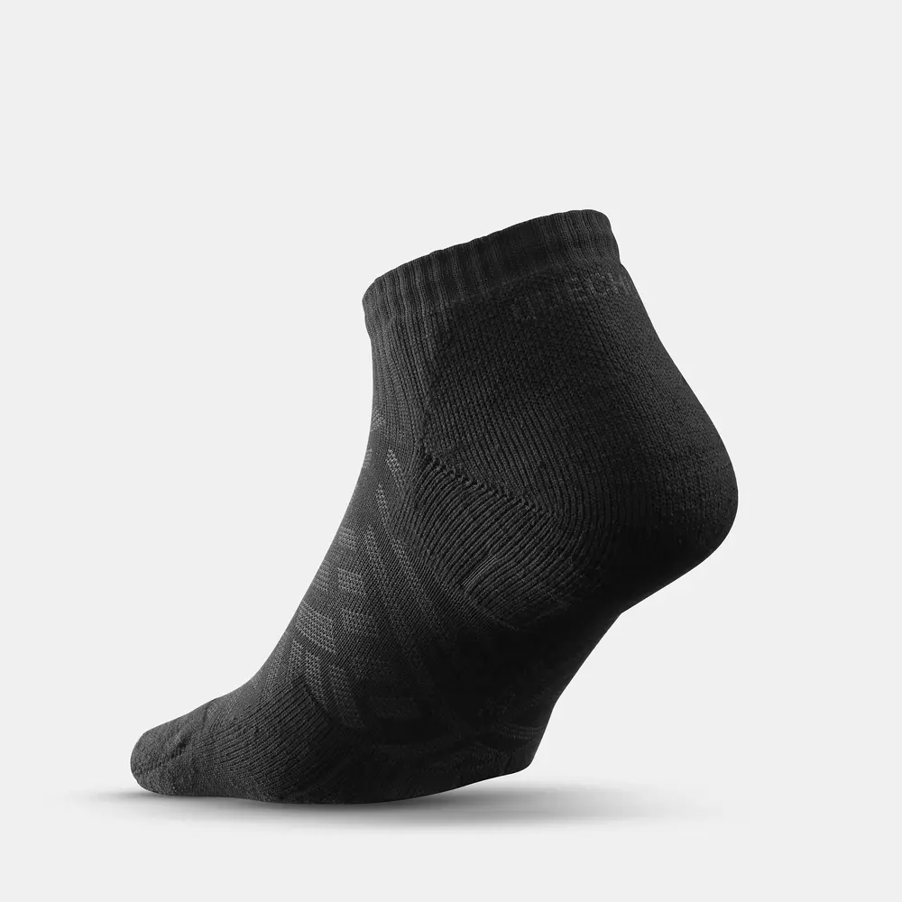 DECATHLON Ankle Socks Unisex 2 Pack Black