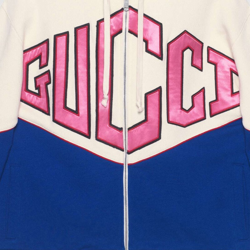 Мужская куртка Gucci Game (сине-белая) — фото 7