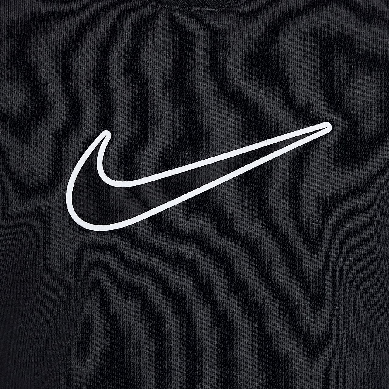 Женская футболка Nike Sportswear (черно-белая) — фото 4