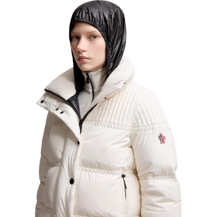 Женская куртка Moncler Grenoble Anglin (белая) — фото 2