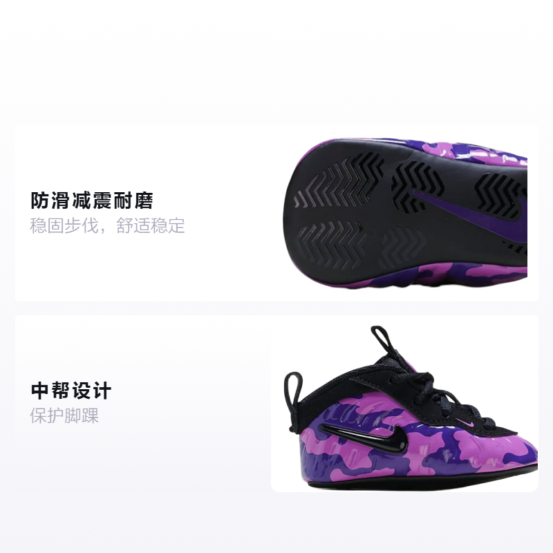 Кроссовки Nike Foamposite Pro (черный) — фото 2