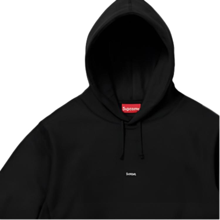 Худи Supreme FW19 Week 9 Micro Logo Hooded Sweatshirt (черное) — фото 5