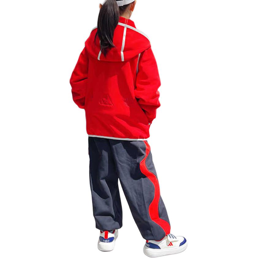 Мужская куртка adidas JK KN JKT HOODY (красная) — фото 4
