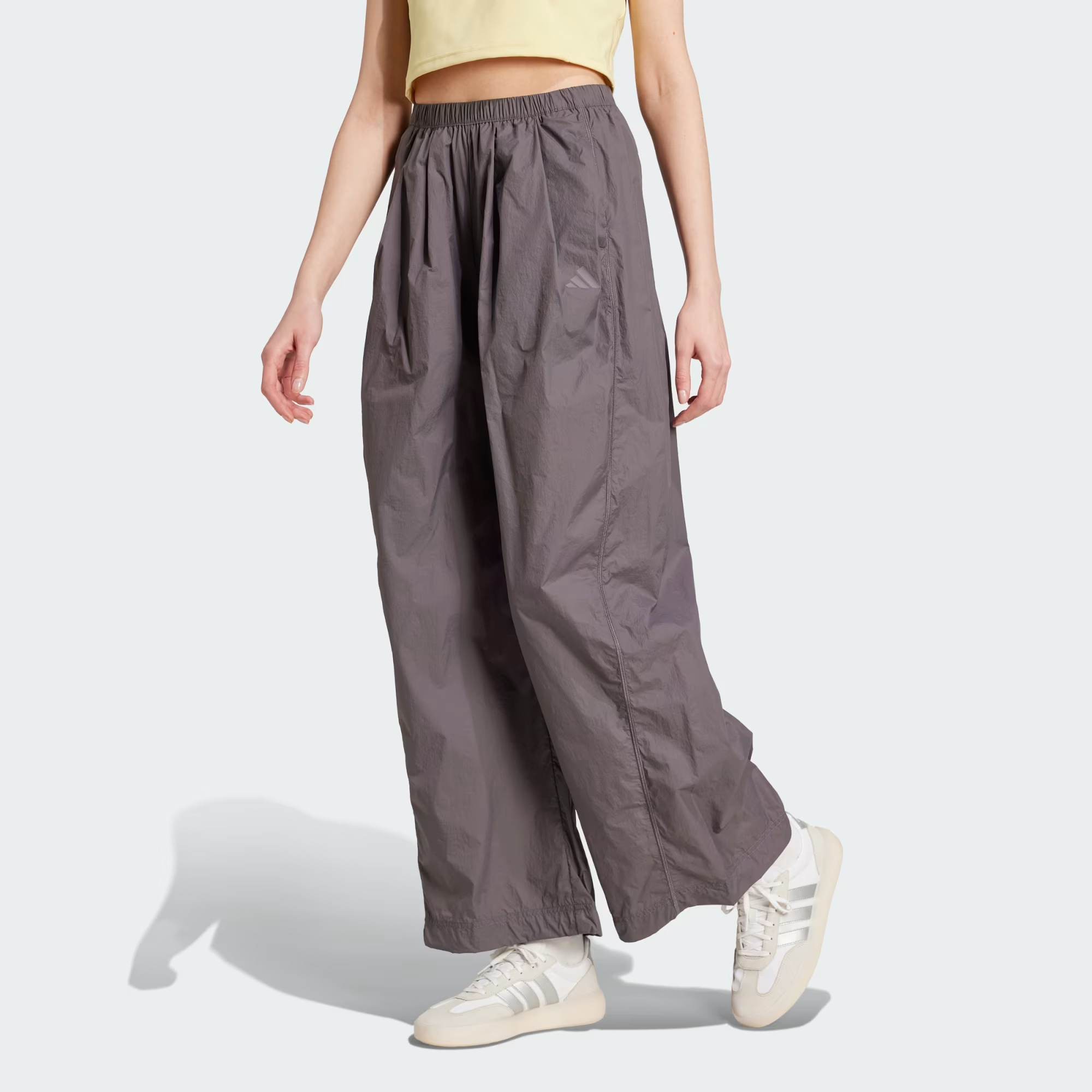 Adidas CITY ESCAPE Summer Parachute Joggers Sports Pants Women’s Gray Stratum