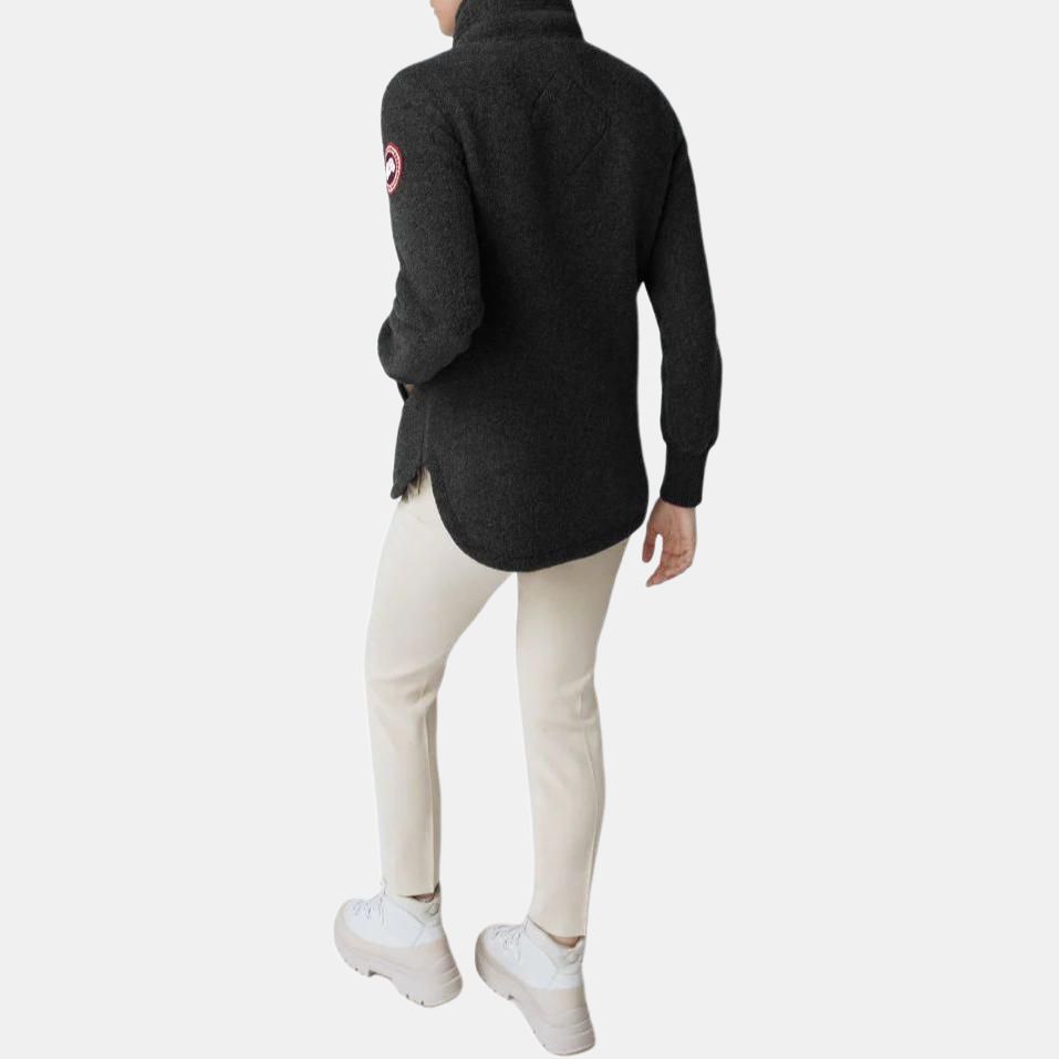 Женский свитер Canada Goose Severn ½ Zip Sweater Kind Fleece Logo (черный) — фото 5