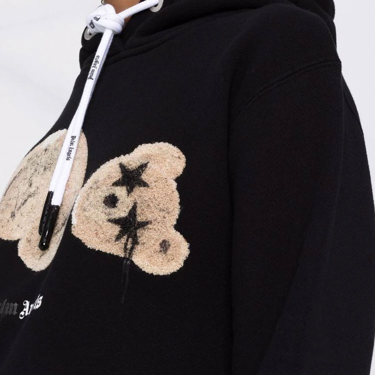 Женское худи PALM ANGELS FW21 Logo (черное) — фото 5