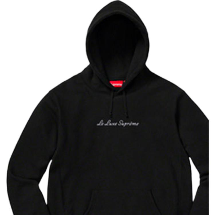 Худи Supreme SS19 Le Luxe Hooded Sweatshirt (черный) — фото 3
