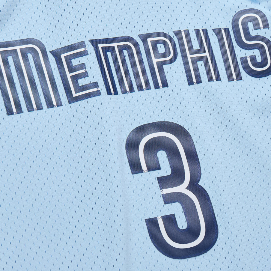 Mitchell Ness Basketball Jersey SW Fan Edition Iverson 2009 10 Season Memphis Grizzlies, Iverson Size 3 Men’s Blue