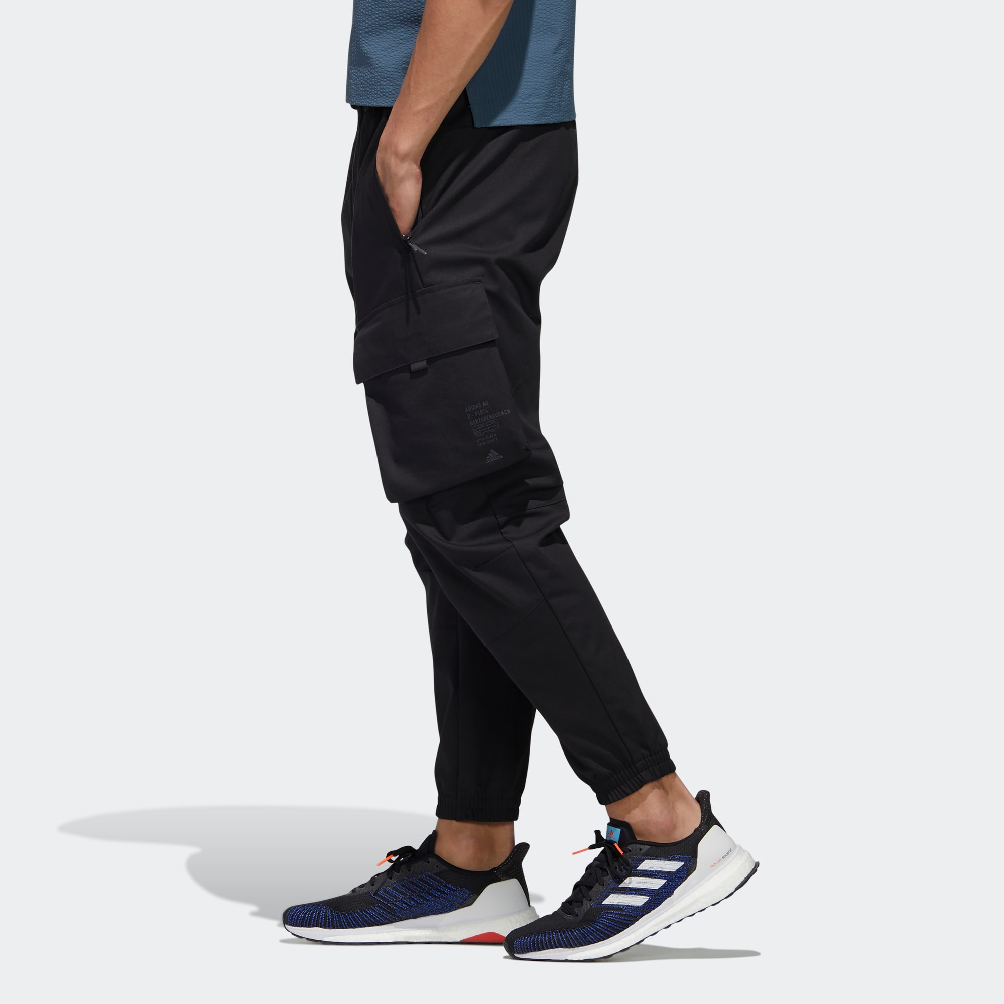 Мужские штаны adidas TH PNT Cargo (черные) — фото 5