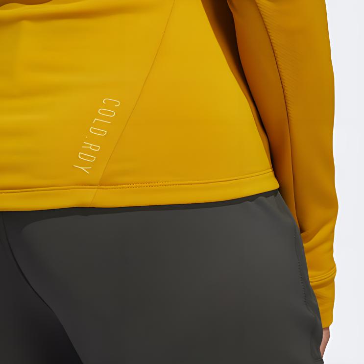 Женская футболка adidas T Mn Ls C.rdy (желтая) — фото 7