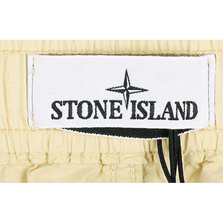Мужские брюки STONE ISLAND (светло-бежевые) — фото 4