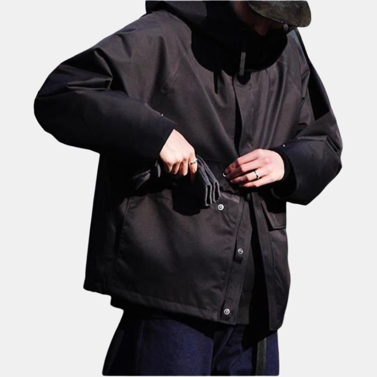 Куртка nanamica FW24 2L Gore-Tex Cruiser Jacket (черная) — Армейский зеленый — фото 11