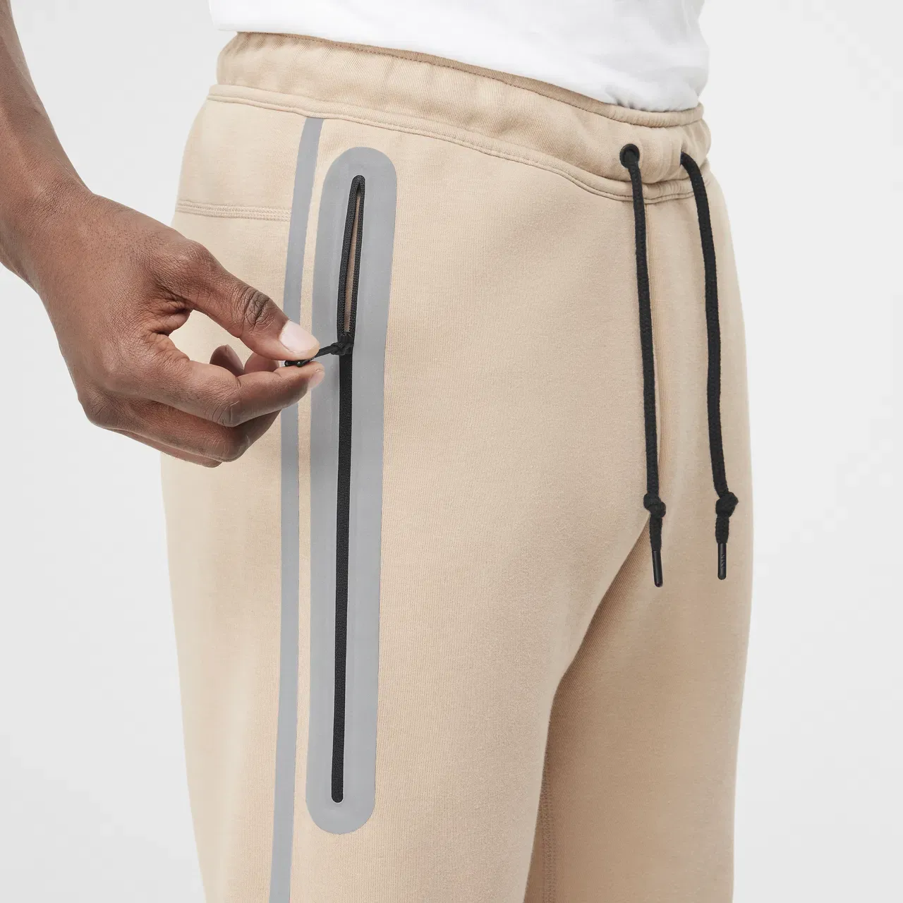 Nike Knitted Sweatpants Men's Beige