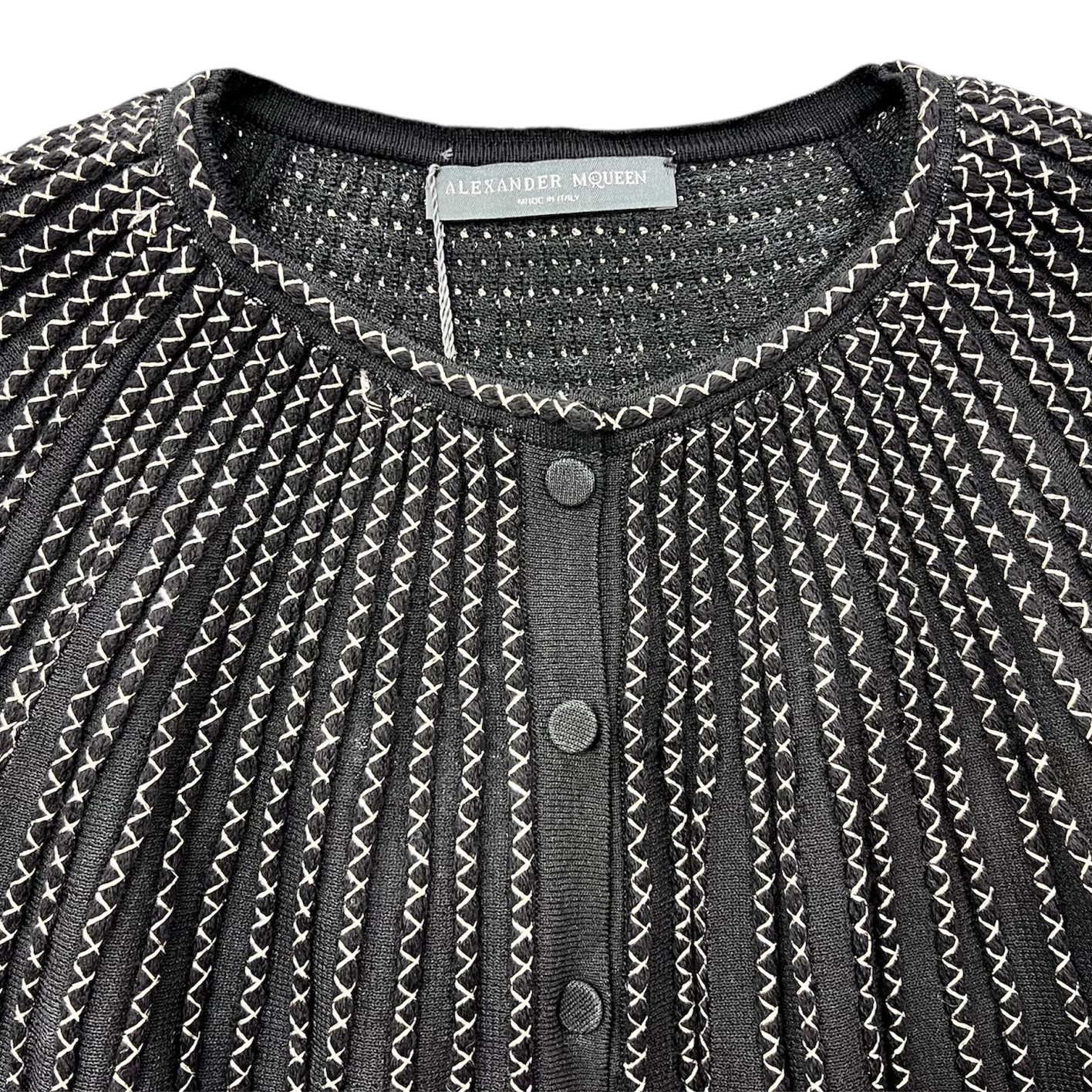 Женский свитер Alexander McQueen Knitwear (черный) — фото 3