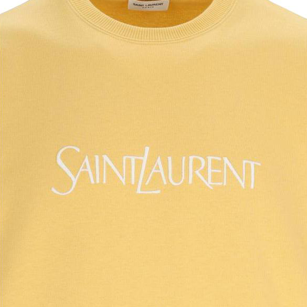 Мужской свитшот SAINT LAURENT (желтый) — фото 6