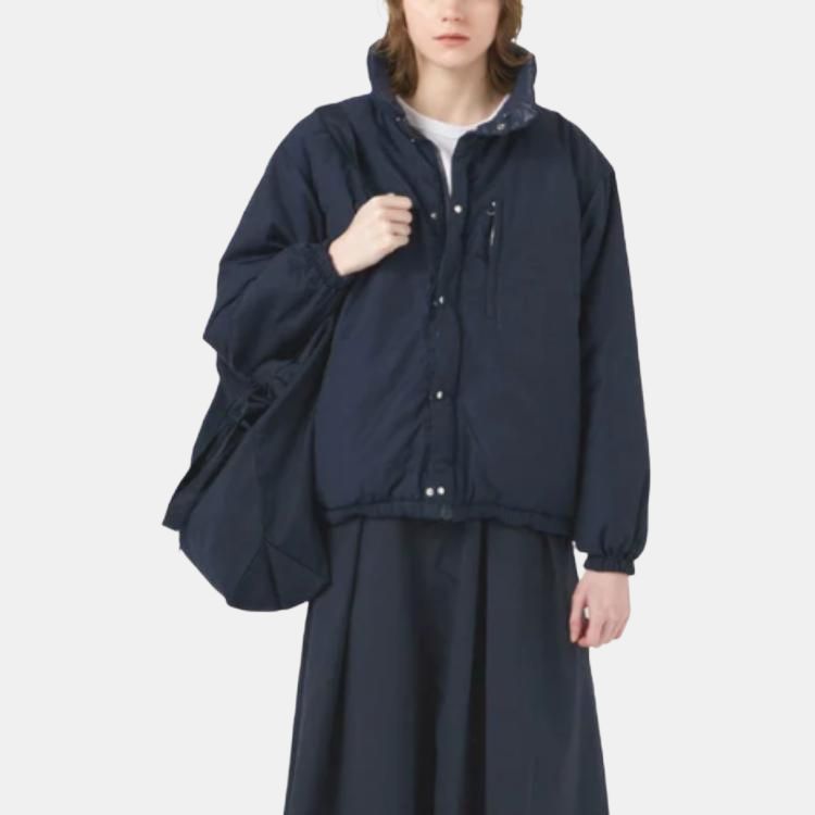 Куртка nanamica FW25 Reversible Insulation Jacket (черная) — фото 4