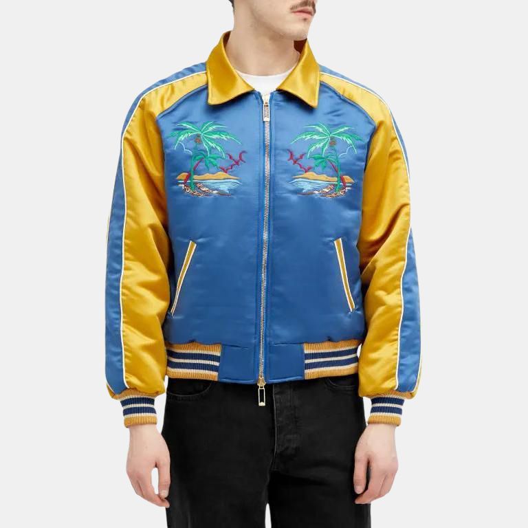 Мужская куртка RHUDE Track Jacket (синяя) — фото 2