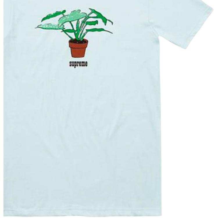 Футболка Supreme FW17 Plant Tee Pale Blue T (голубая) — фото 4
