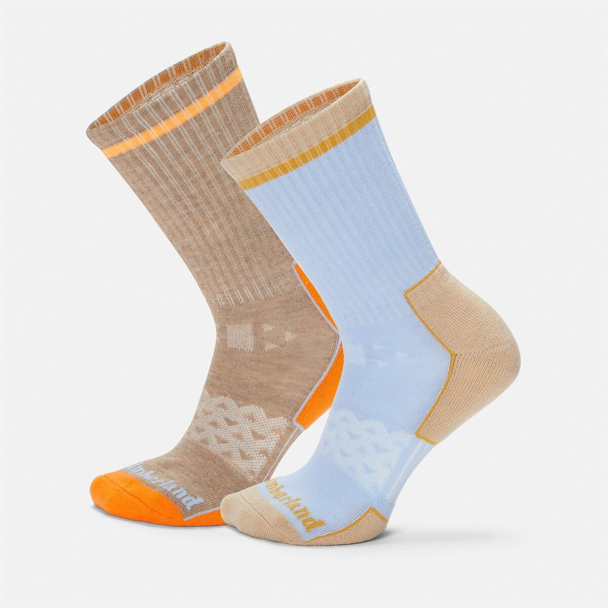 Timberland Crew Socks Unisex 2 Pack Ice Blue