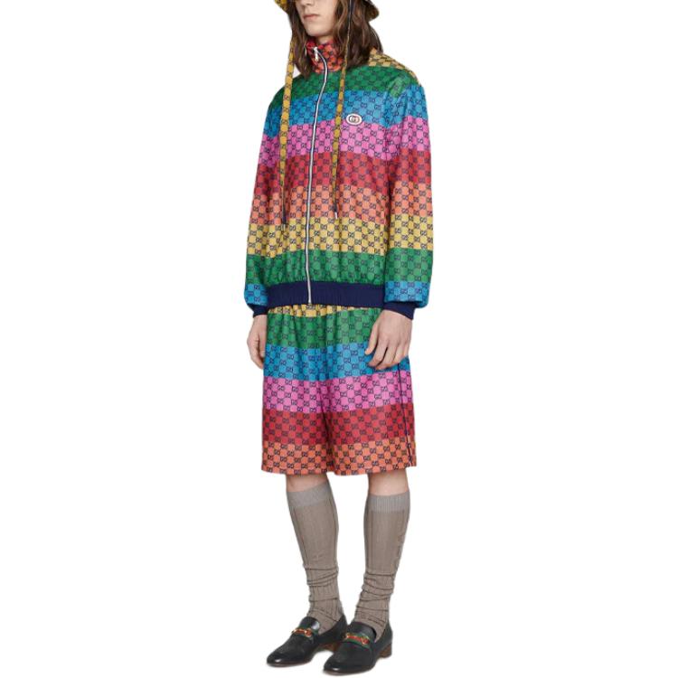 Мужские шорты Gucci GG Multicolor SS21 (разноцветные) — фото 3