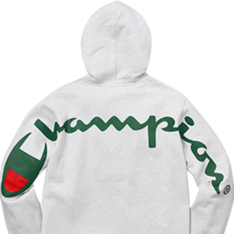 Худи Supreme × Champion (однотонное) — фото 3