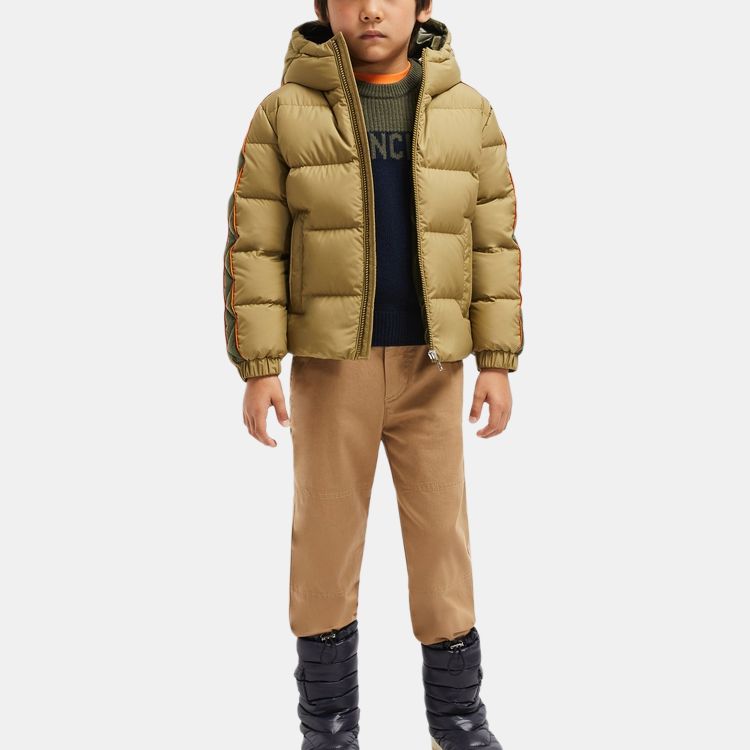 Детская куртка Moncler Benton (оливковая) — фото 3