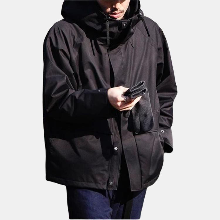 Куртка nanamica FW24 2L Gore-Tex Cruiser Jacket (черная) — Армейский зеленый — фото 10