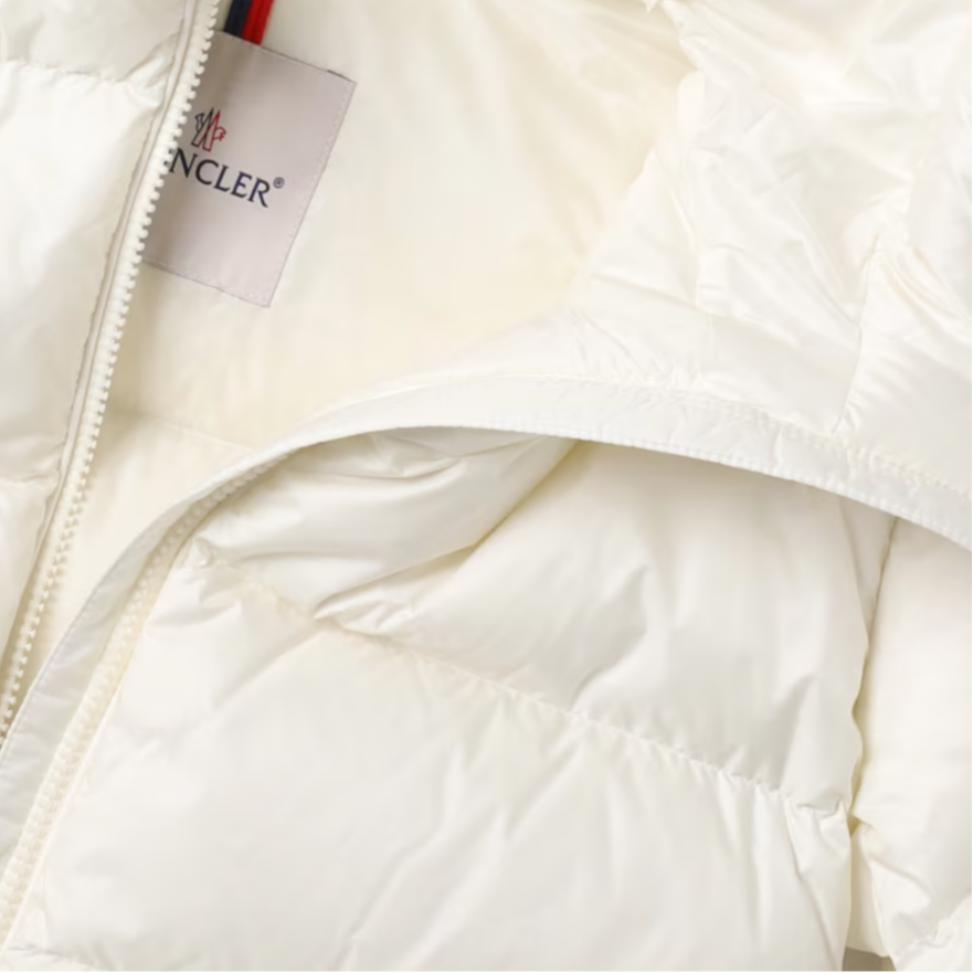 Женская куртка Moncler (белая) — фото 4