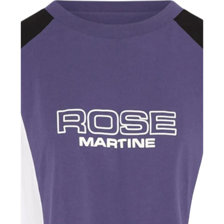 Мужская футболка Martine rose Colorblock (фиолетовая) — фото 3