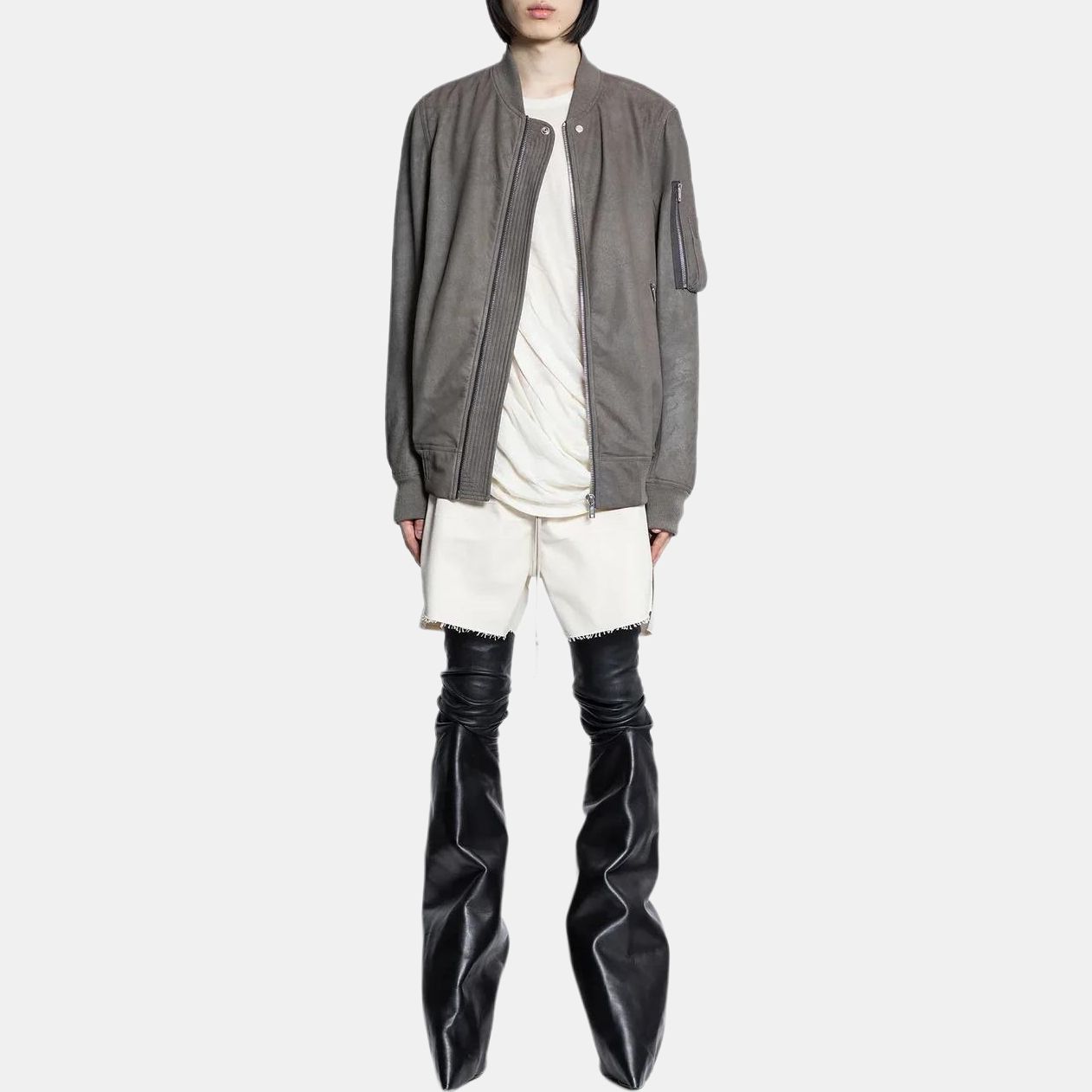 Мужская куртка RICK OWENS/RO (серая) — фото 2