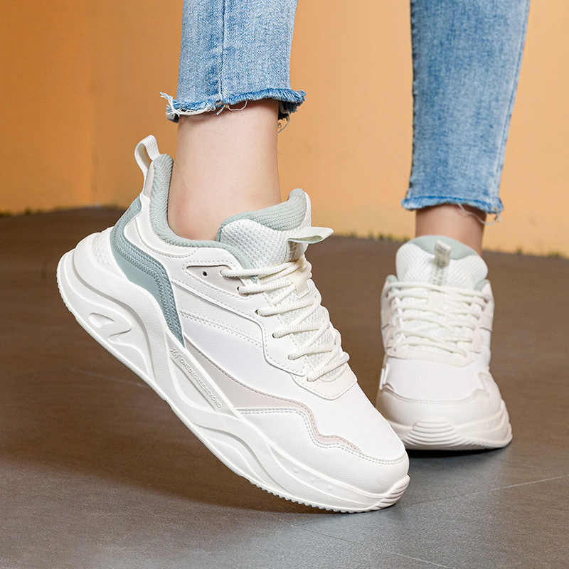 361° Cushioning Coverage Lightweight Low top Casual Running Shoes Women’s White Green