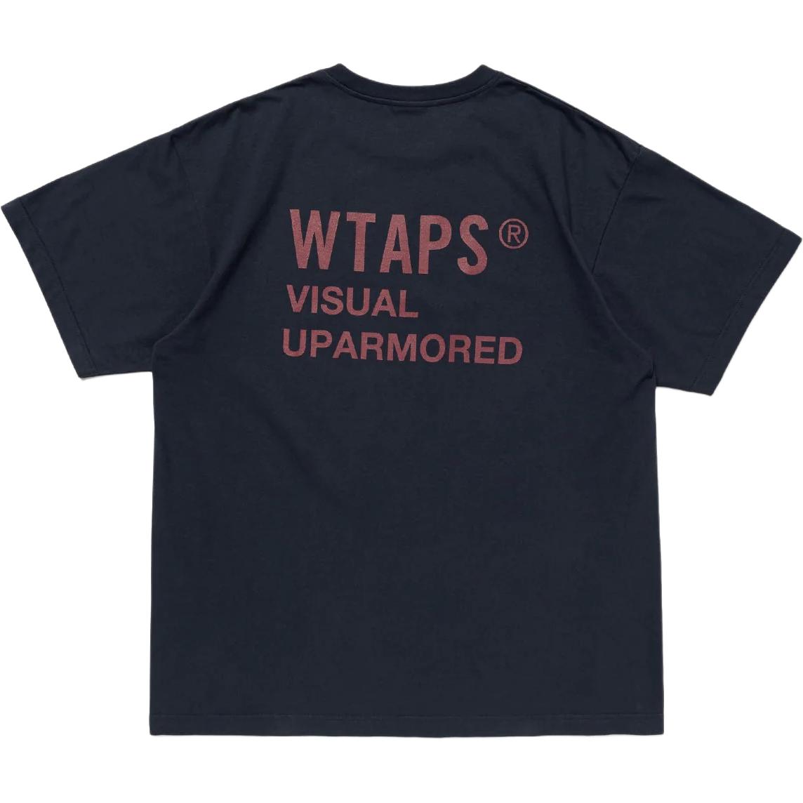 Мужская футболка WTAPS LogoT (черно-белая) — фото 2