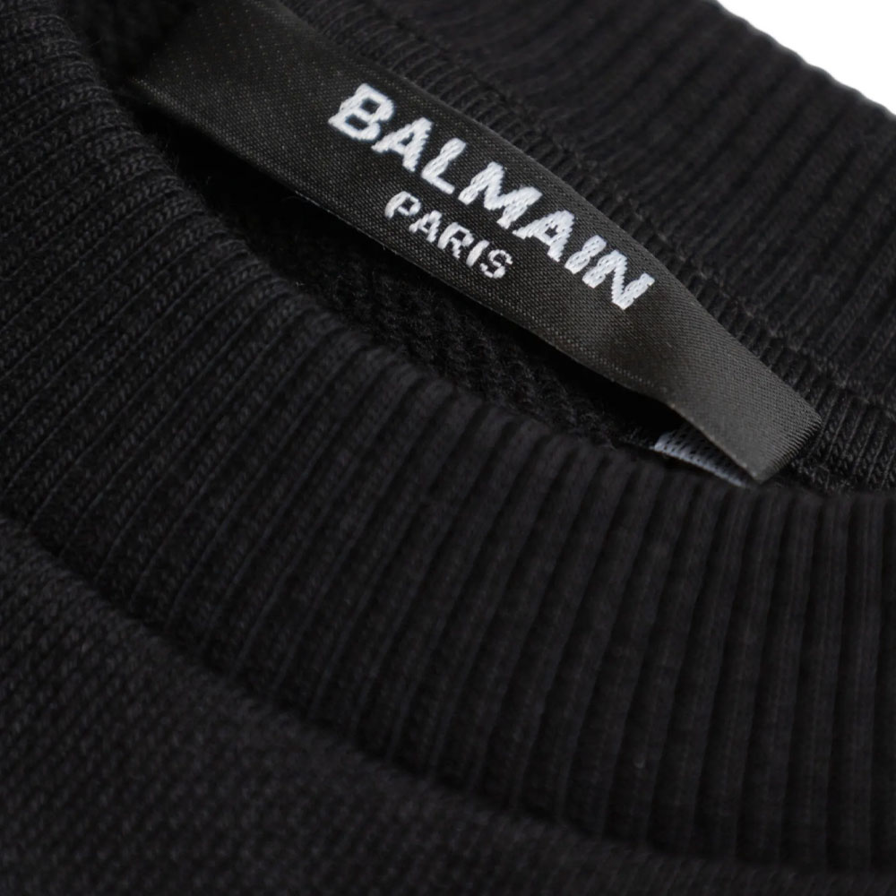 Мужское худи BALMAIN (черное) — фото 3