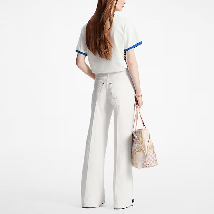Женская футболка Louis Vuitton SS23 (белая) — фото 4