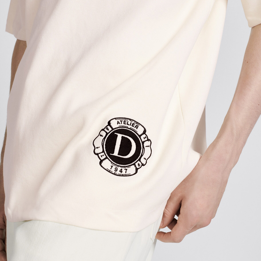 Мужская футболка Dior SS24 (бежевая) — фото 4