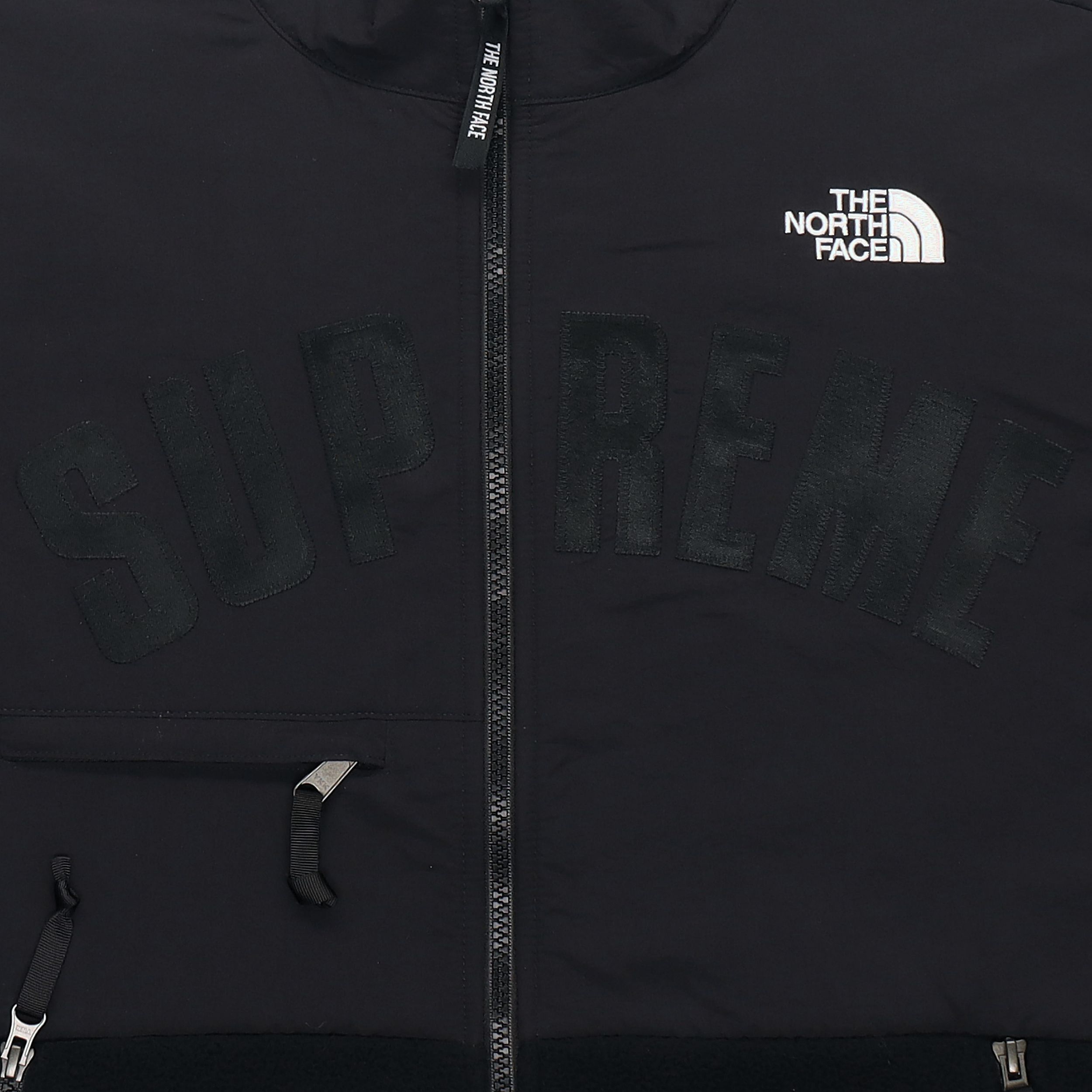 Мужская куртка Supreme Fleece Jacket (черная) — фото 3
