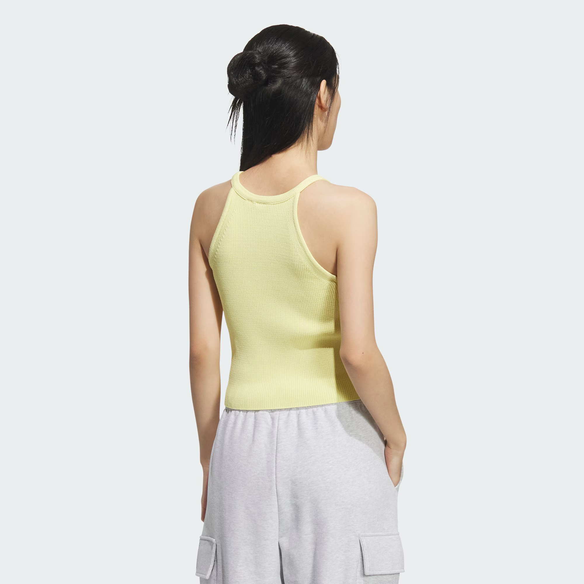 Adidas Originals Top SS25 PREMIUM FULLY FASHIONED TANK Sport Vests Women’s Powder Yellow