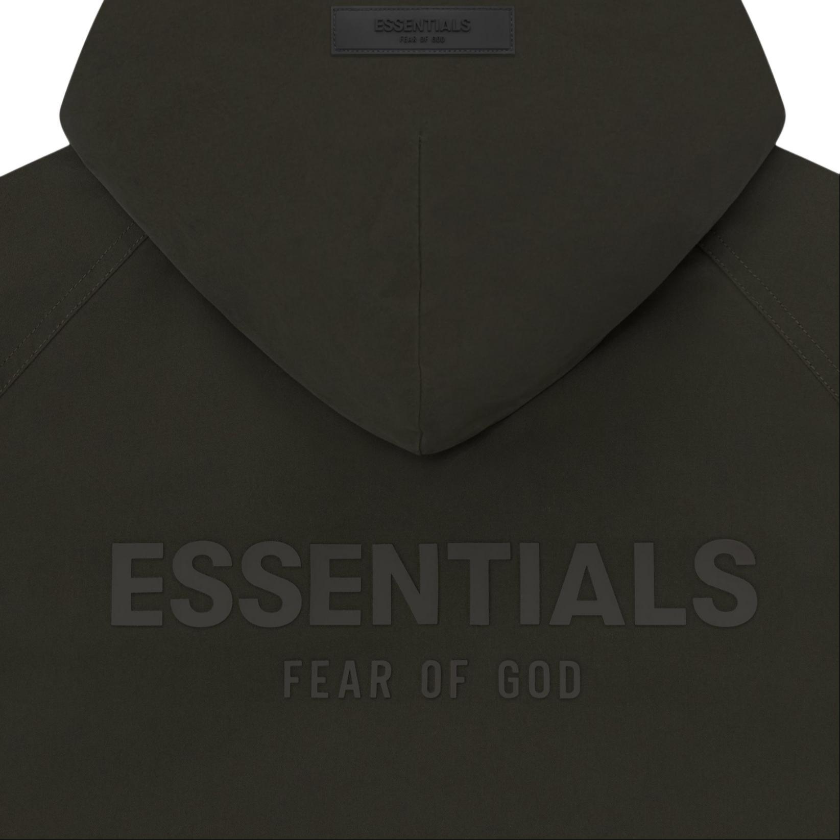 Унисекс куртка Fear of God Essentials Drop2 SS23 Kids Fullzip Jacket Off Black (темно-серый) — фото 4