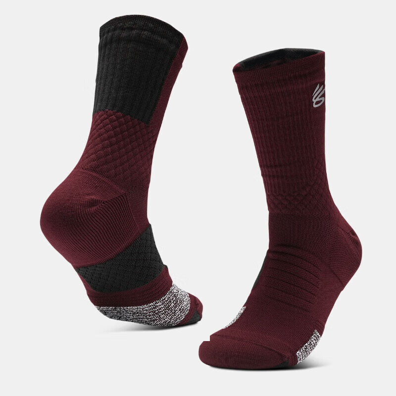 Under Armour Curry Crew Socks Unisex 1 Pack Red