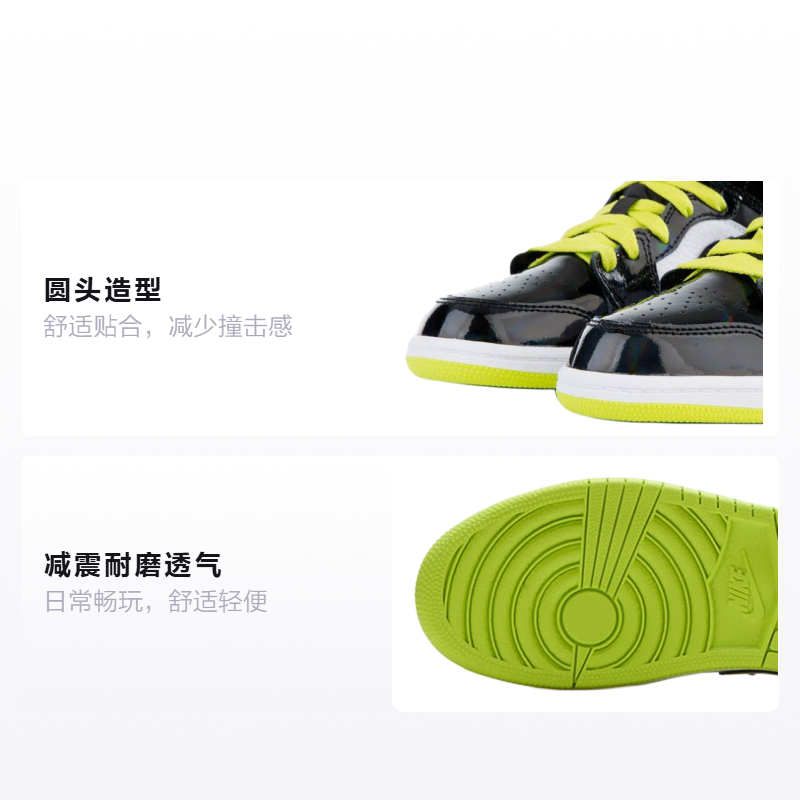 Кроссовки Jordan Air Jordan 1 Mid SE (черный / зеленый) — Чёрный / зелёный — фото 2