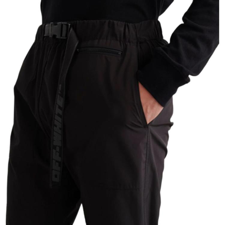 Мужские штаны OFF-WHITE Straight Trousers (черные) — фото 5