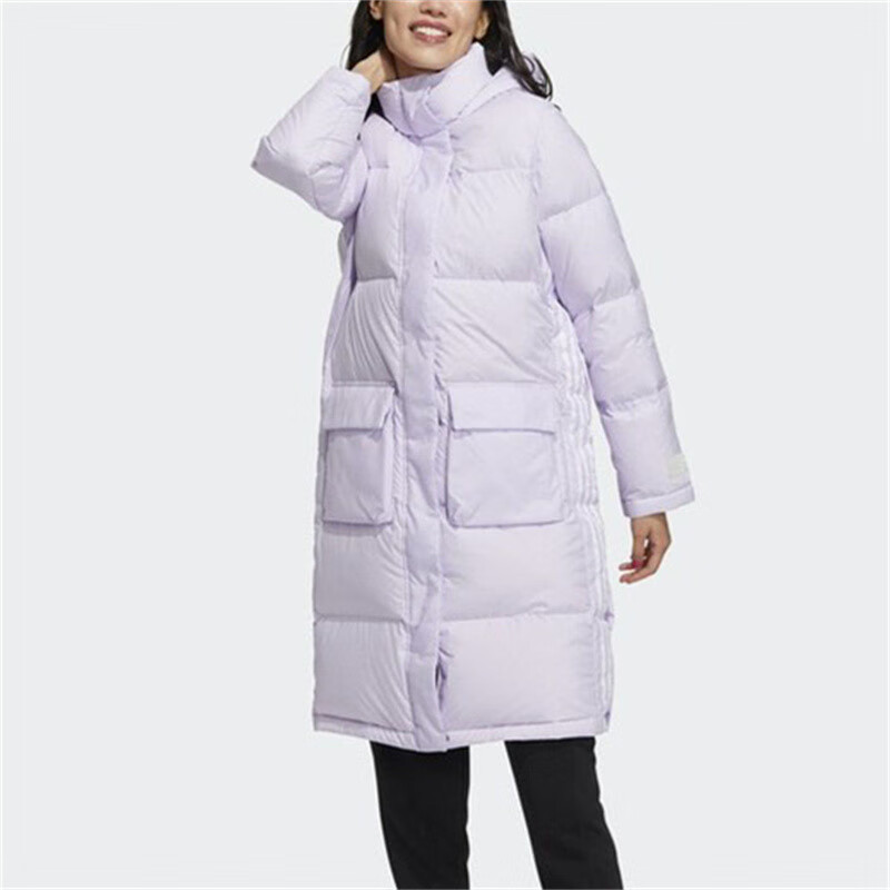 Женская куртка adidas neo W Sup Dwn Puff (светло-сиреневая) — фото 5