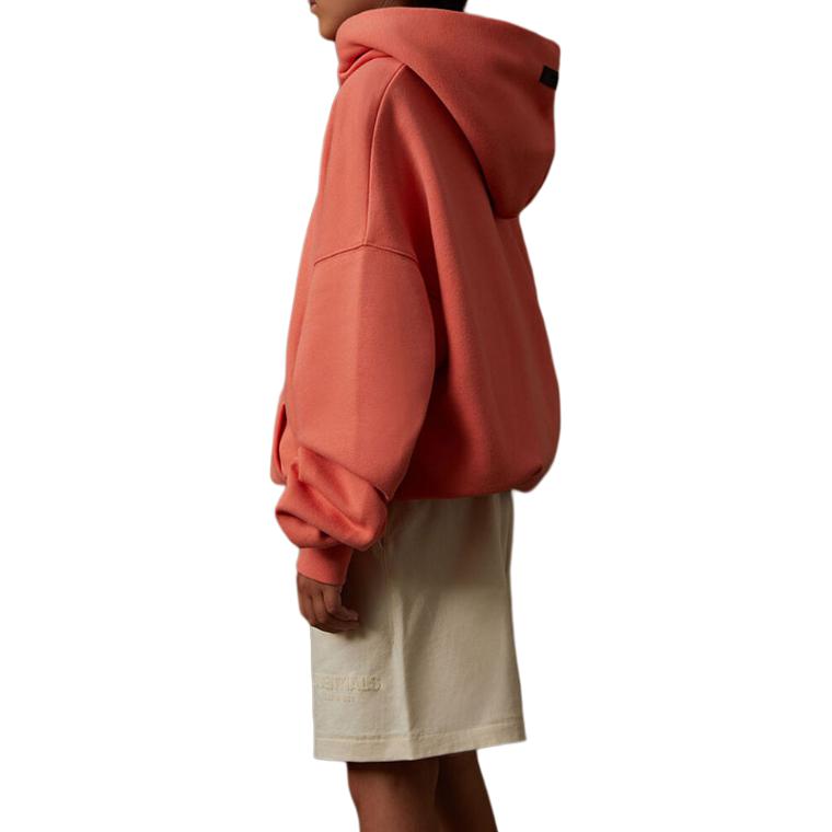 Женское худи Fear of God Essentials FW22 Kids Essentials-Hoodi Coral (коралловый) — фото 4