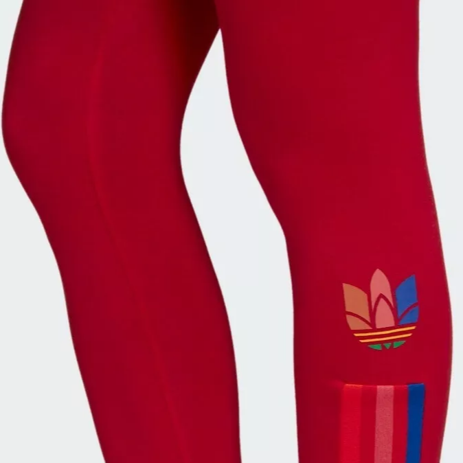 Женские штаны adidas originals ADICOLOR 3D (алые) — фото 5