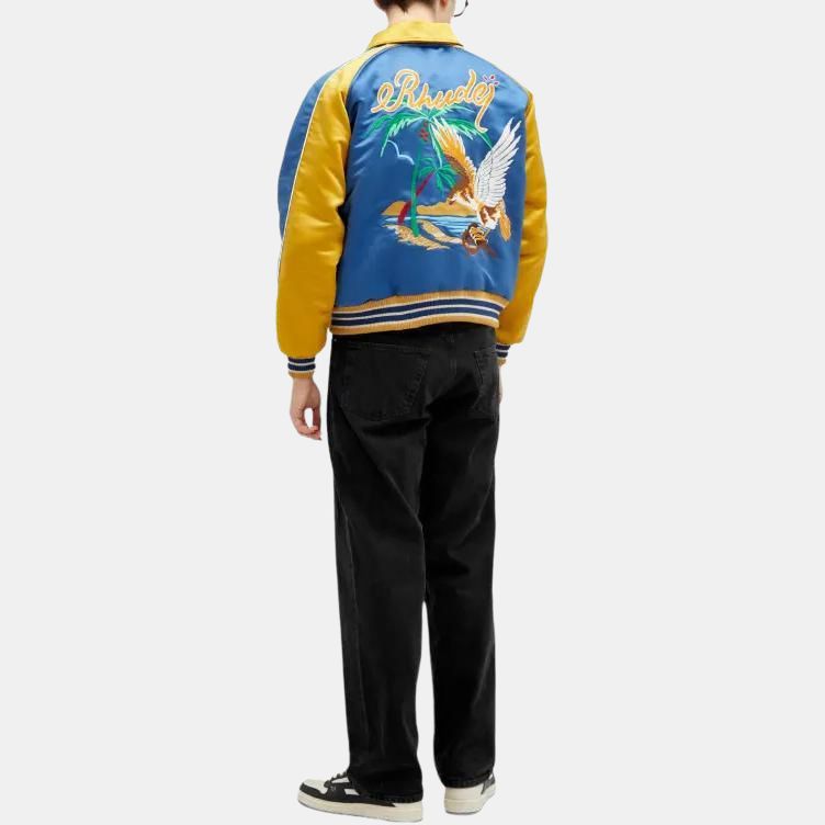 Мужская куртка RHUDE Track Jacket (синяя) — фото 5