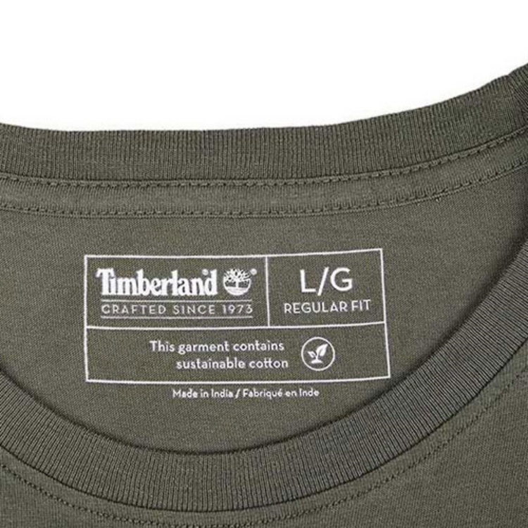 Мужская футболка Timberland A22S1Z29 (хаки) — фото 3