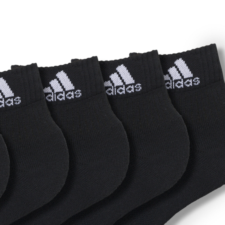 Adidas Crew Socks Unisex 6 Pack Black